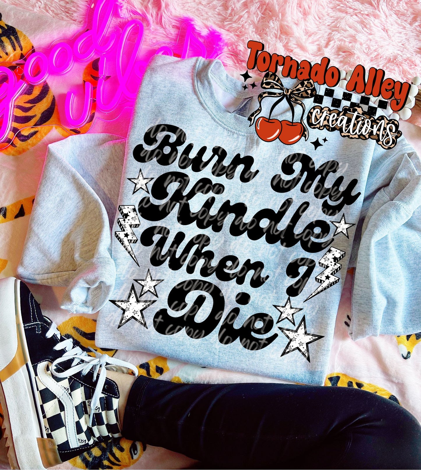 Burn My Kindle Crewneck