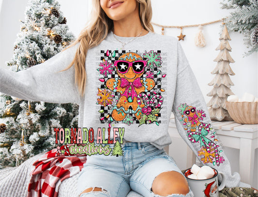 Cute Gingerbread Doodle Crewneck