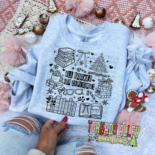 All Booked For Christmas Crewneck