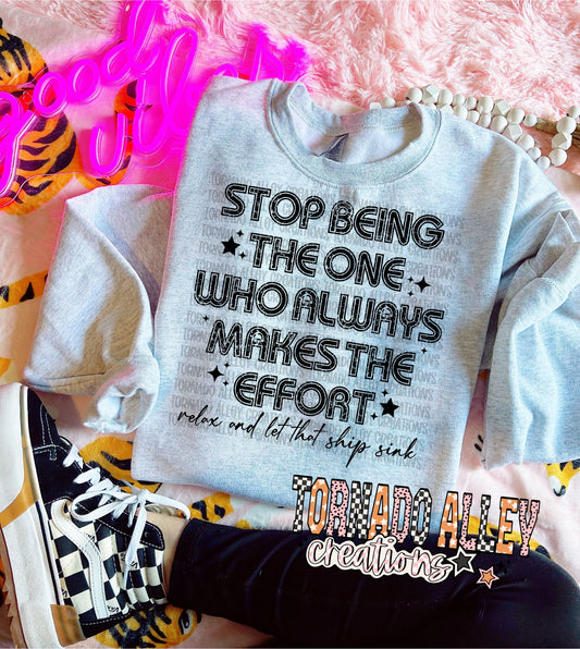 Relax And Let That Ship Sink Crewneck