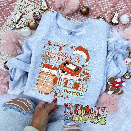 Coffee and Christmas Movies Crewneck