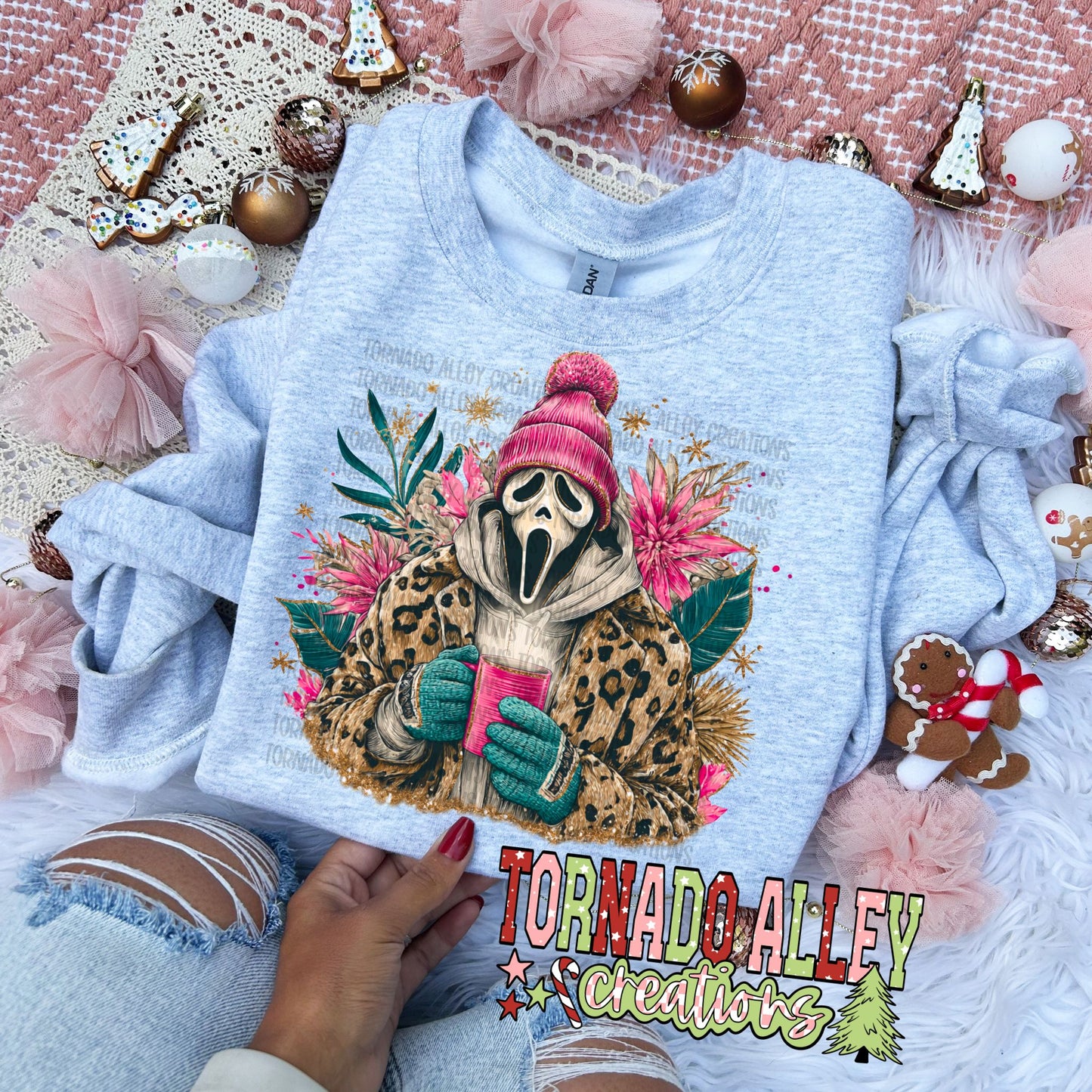 Cozy Boho Slasher Crewneck