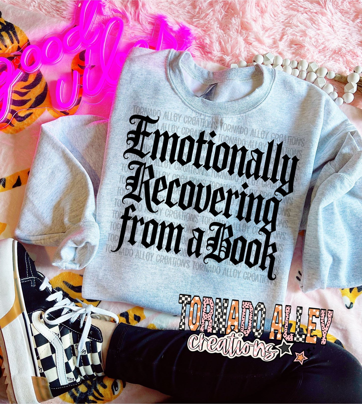 Emotionally Recovering From A Book Crewneck