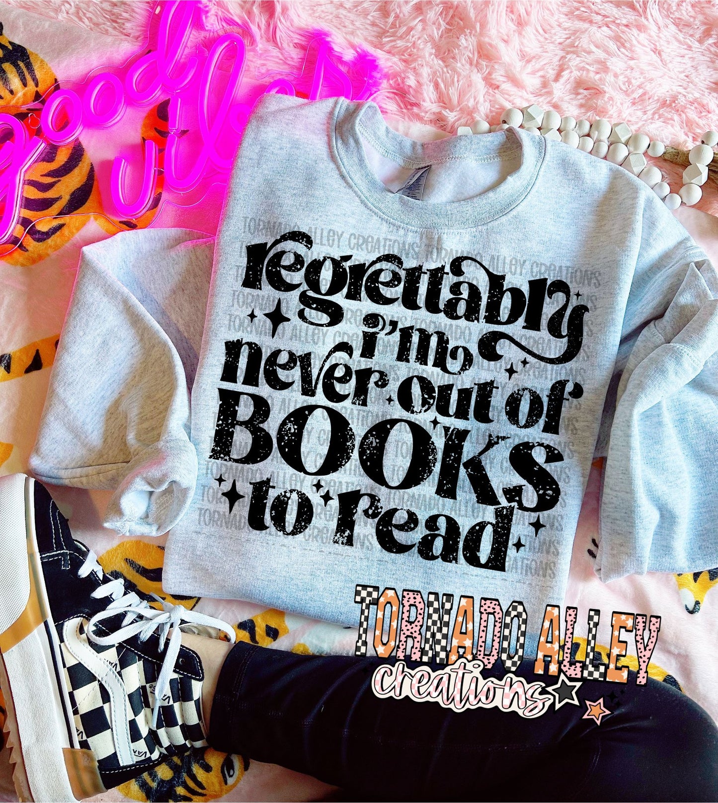 Never Out Of Books To Read Crewneck