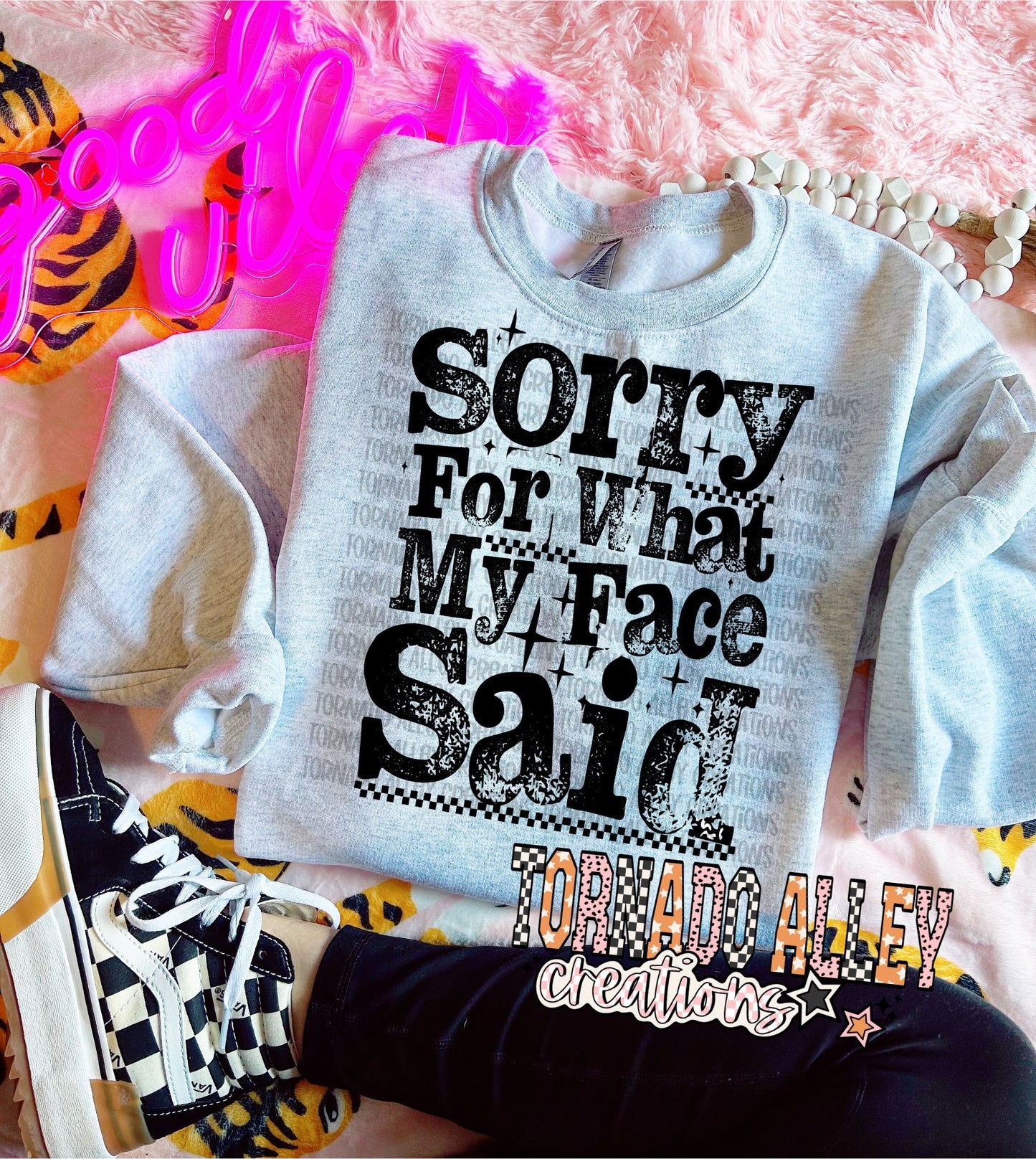 Sorry For What My Face Said Crewneck