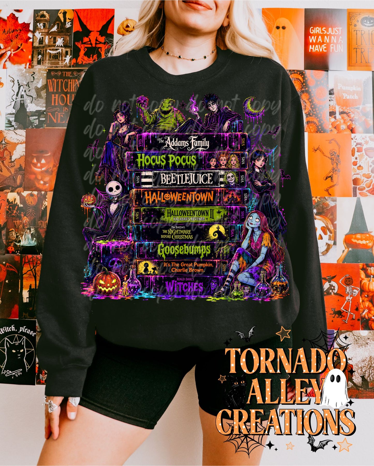 Spooky Halloween Movies Crewneck