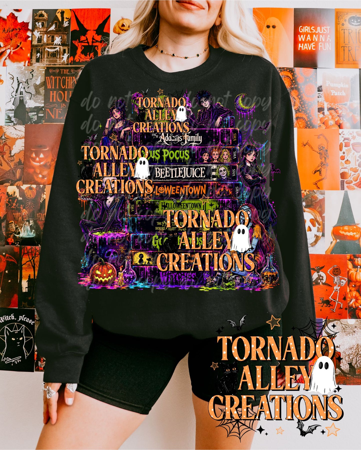 Spooky Halloween Movies Crewneck