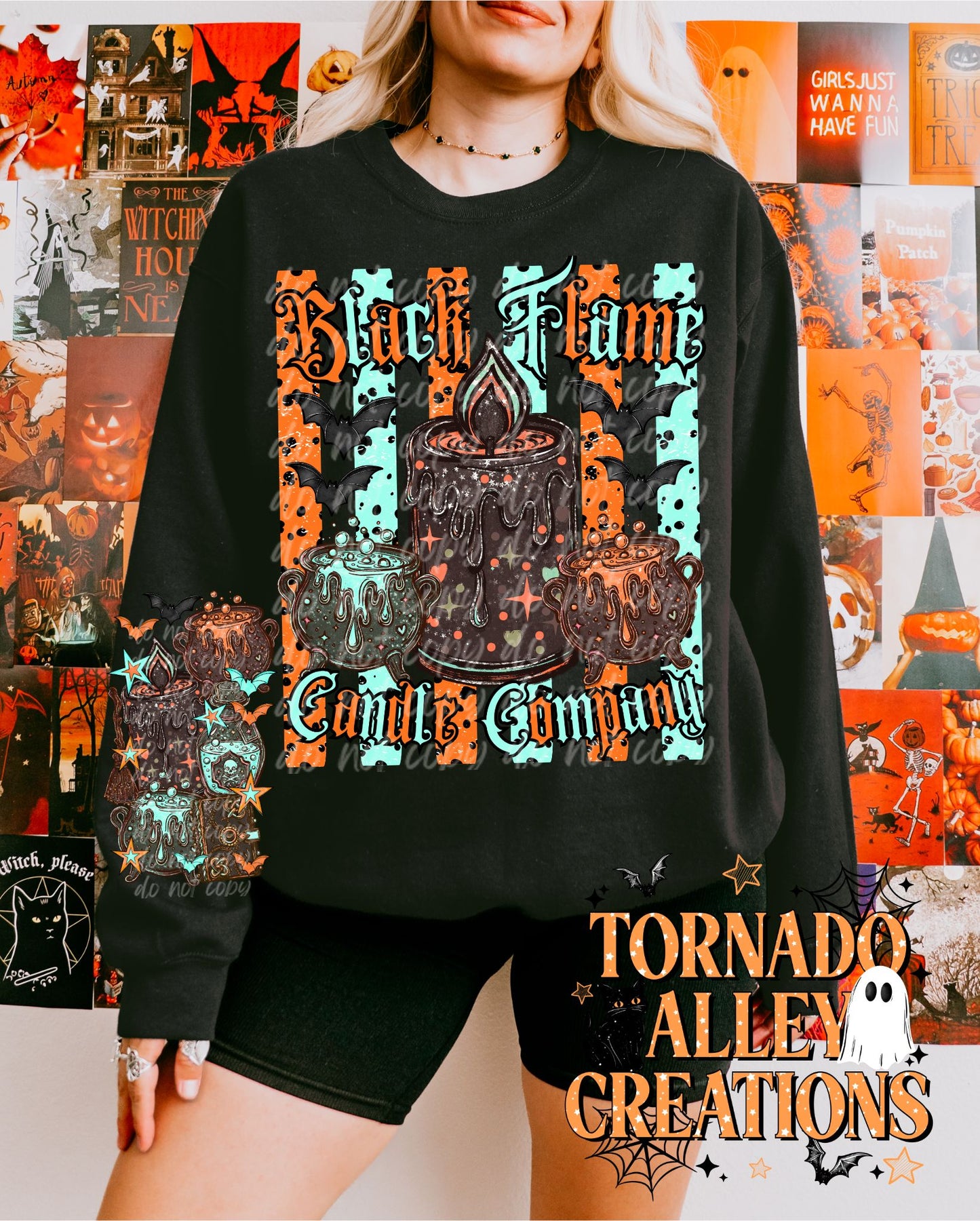 Black Flame Candle Co Crewneck