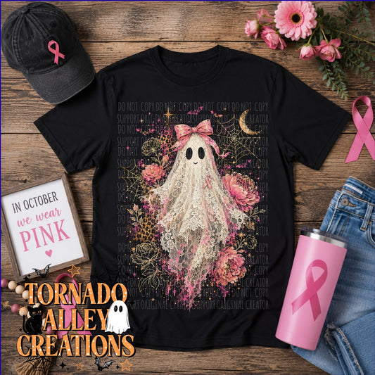 Spooky Pink Ghost Tee