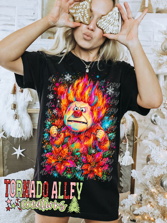 Fire Christmas Tee