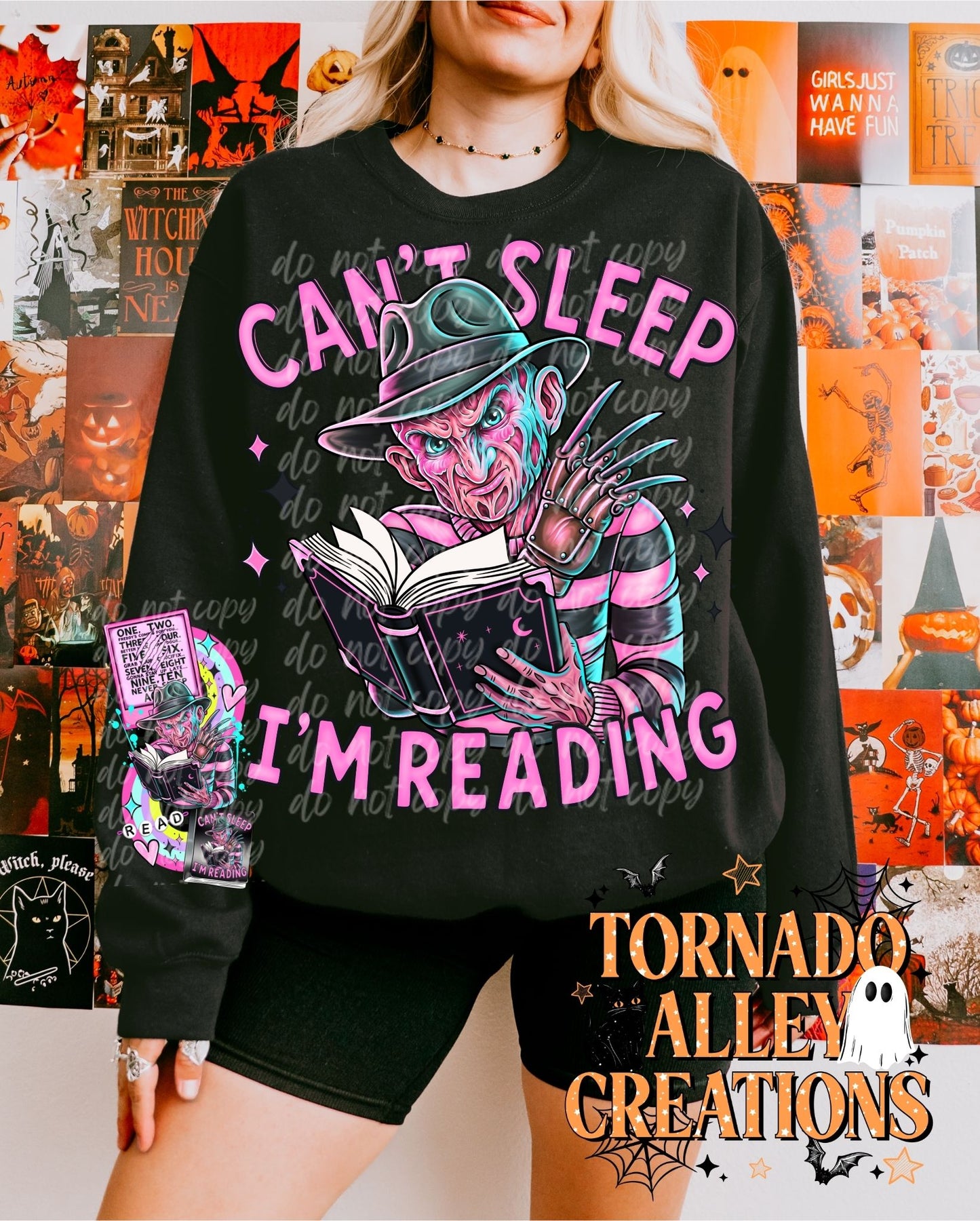 Can't Sleep I'm Reading Crewneck