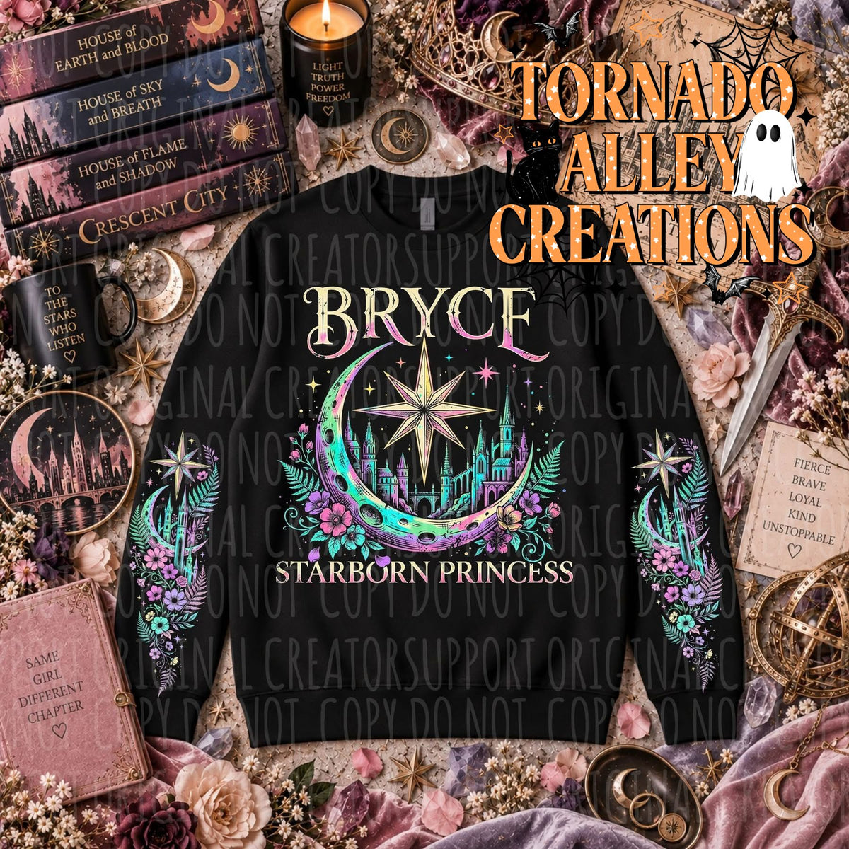 Bookish Fantasy Romance Crewneck