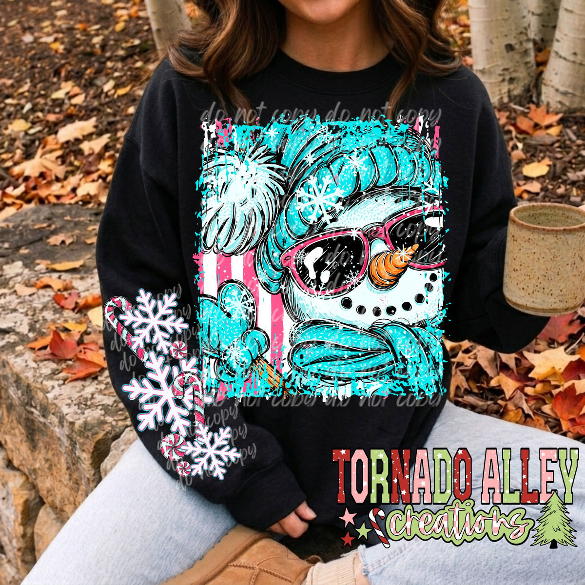 Snowflake Snowman Crewneck