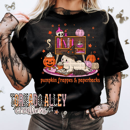 Pumpkin Frappes and Paperbacks Tee