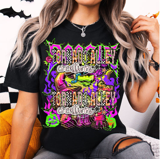 Spooky Neon Nightmare Tee