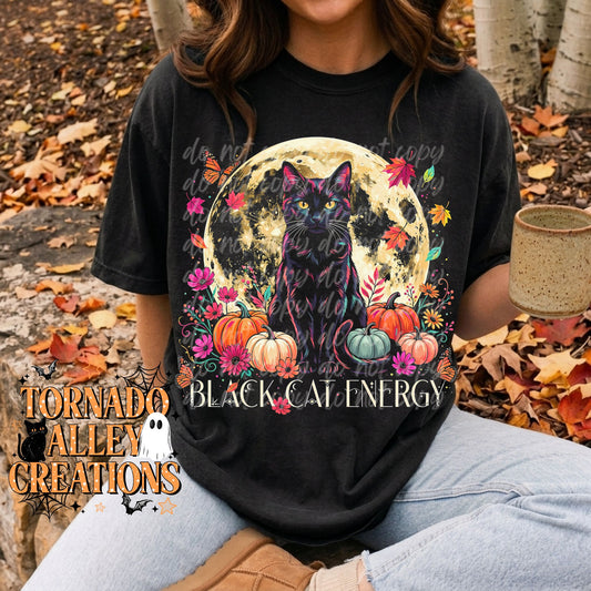 Black Cat Energy Tee