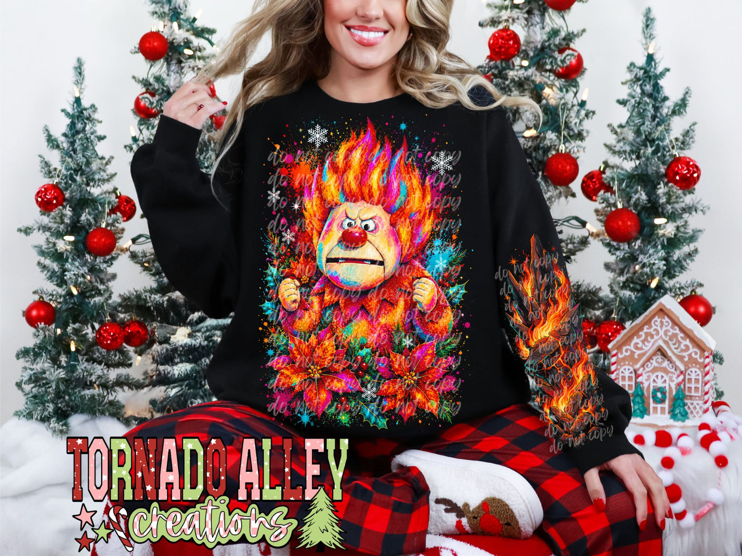 Fire Christmas Crewneck