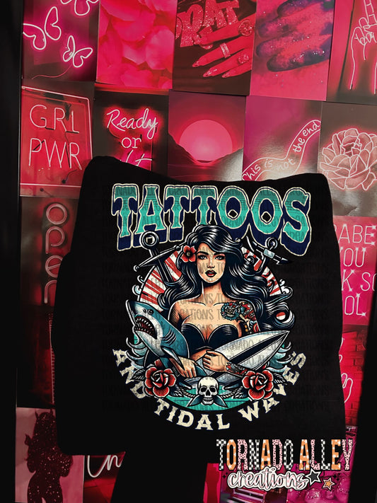 Tattoos and Tidal Waves Crewneck