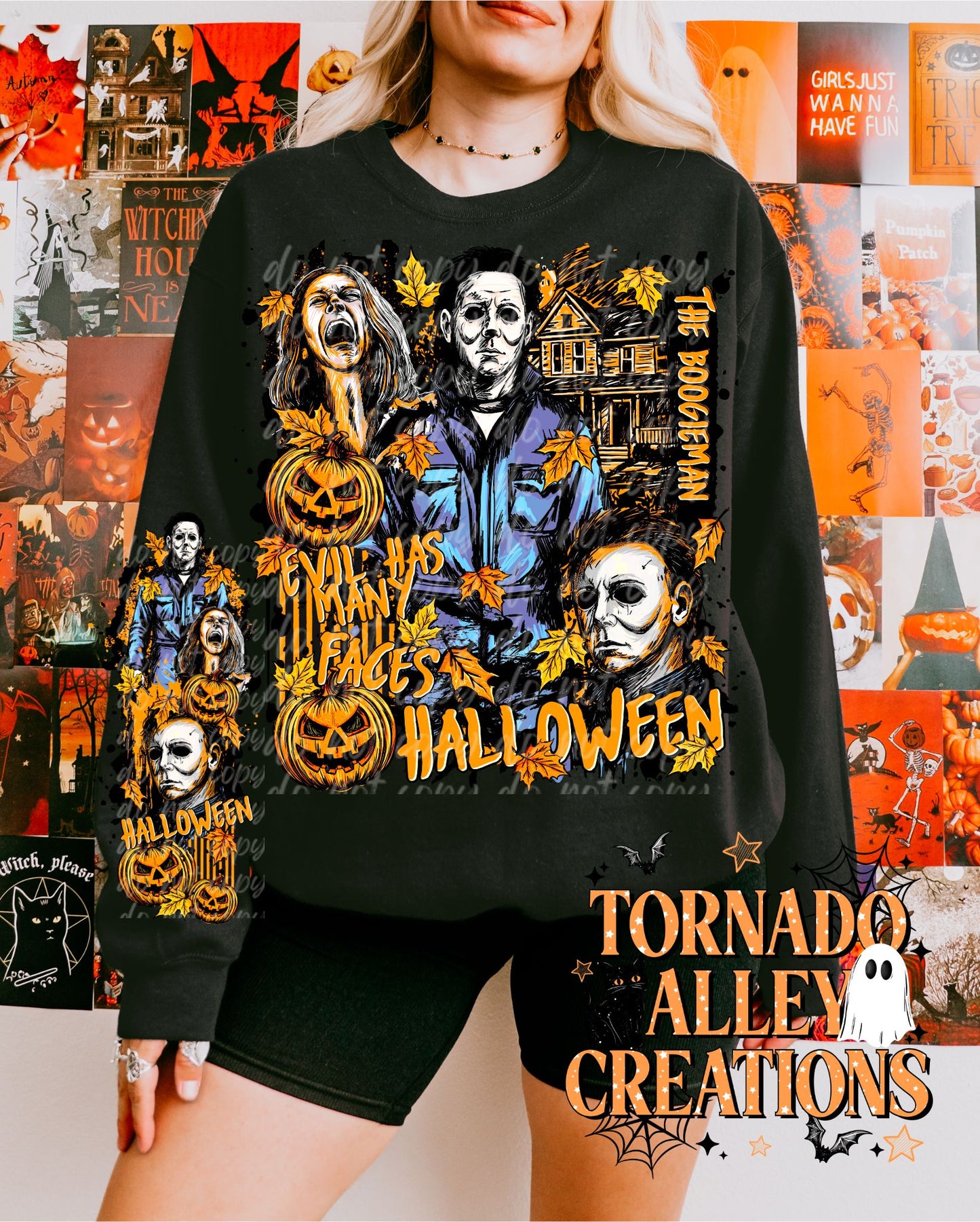 Evil Has Many Faces Crewneck