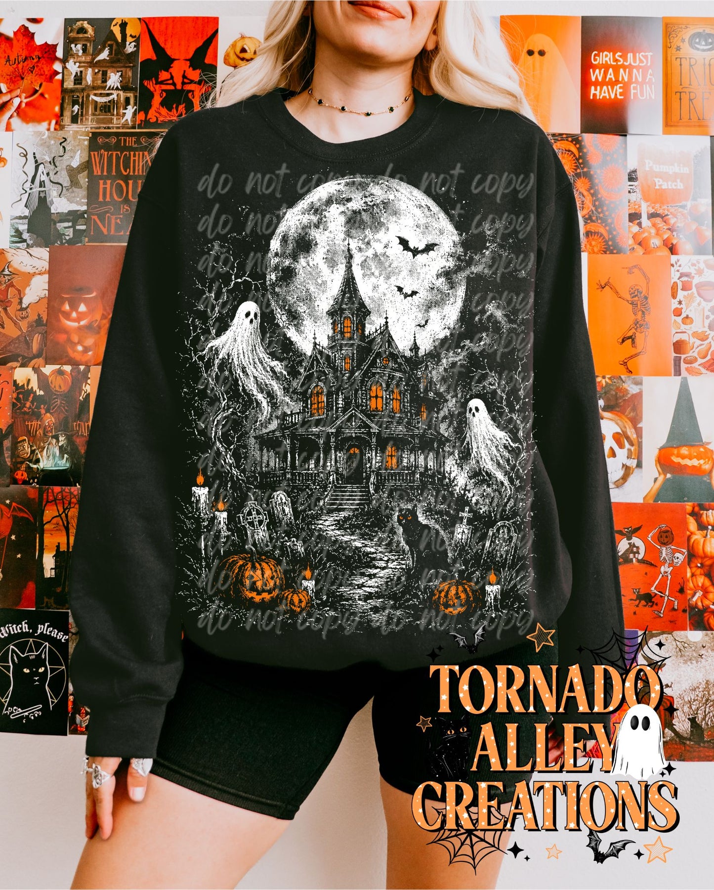 Spooky Haunted House Crewneck