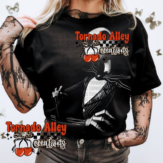 Spooky Skellington Half-Tone Tee