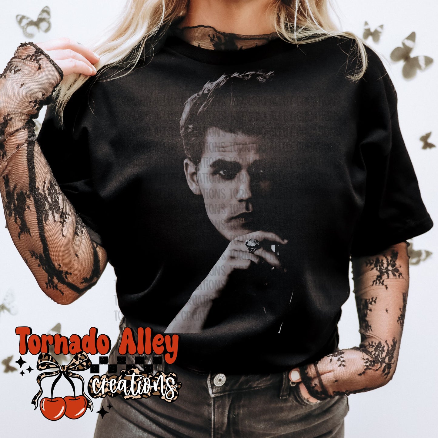 Retro Vampire Half-Tone Tee