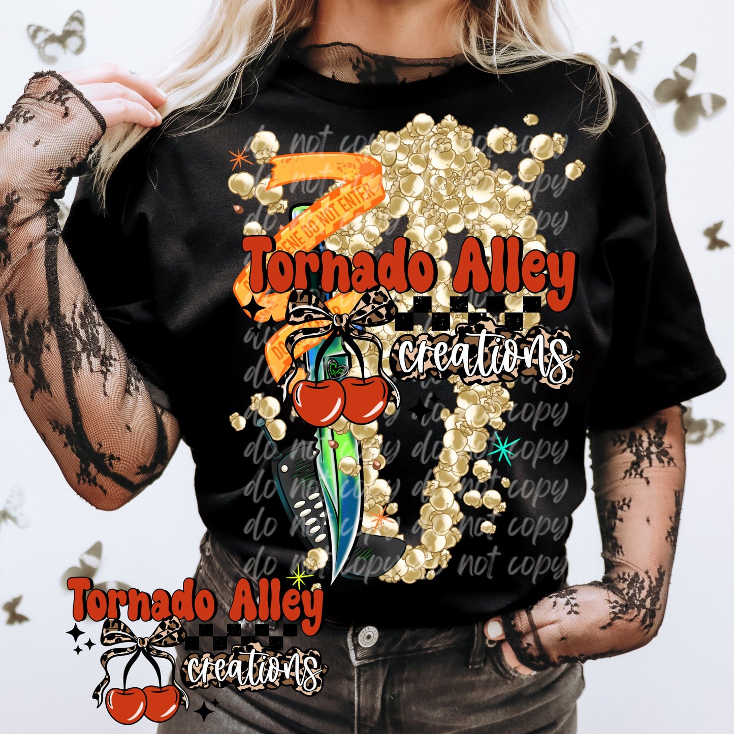 Spooky Slasher Popcorn Tee