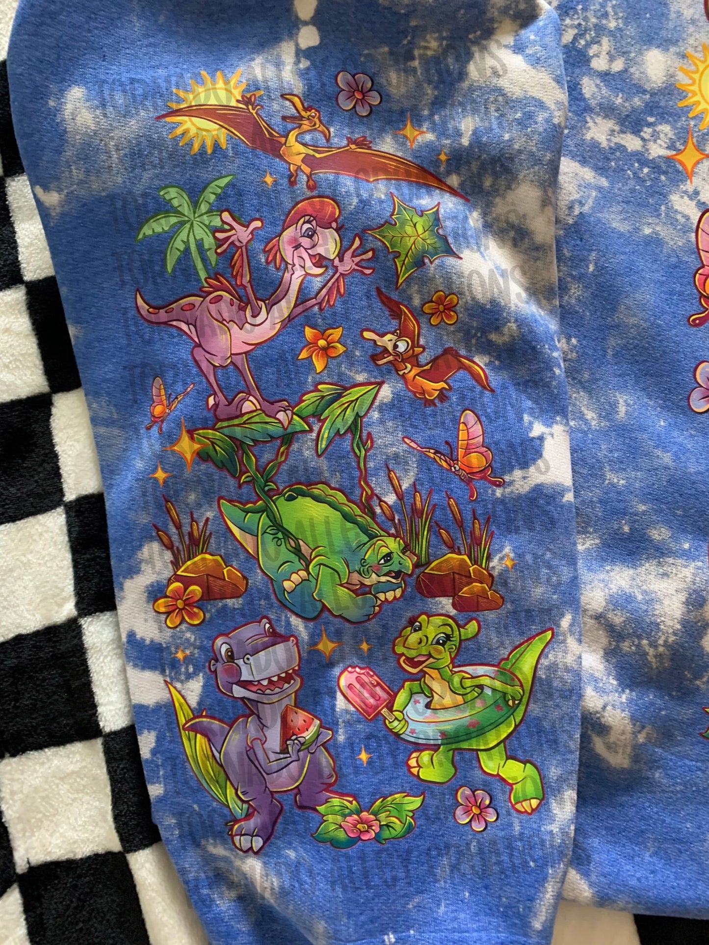 Cute Retro Dinosaurs Crewneck