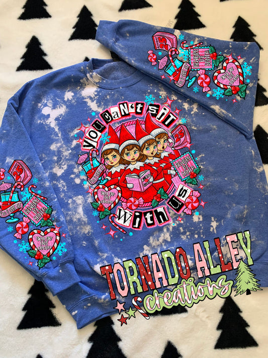 Sit With Us Christmas Elves Crewneck