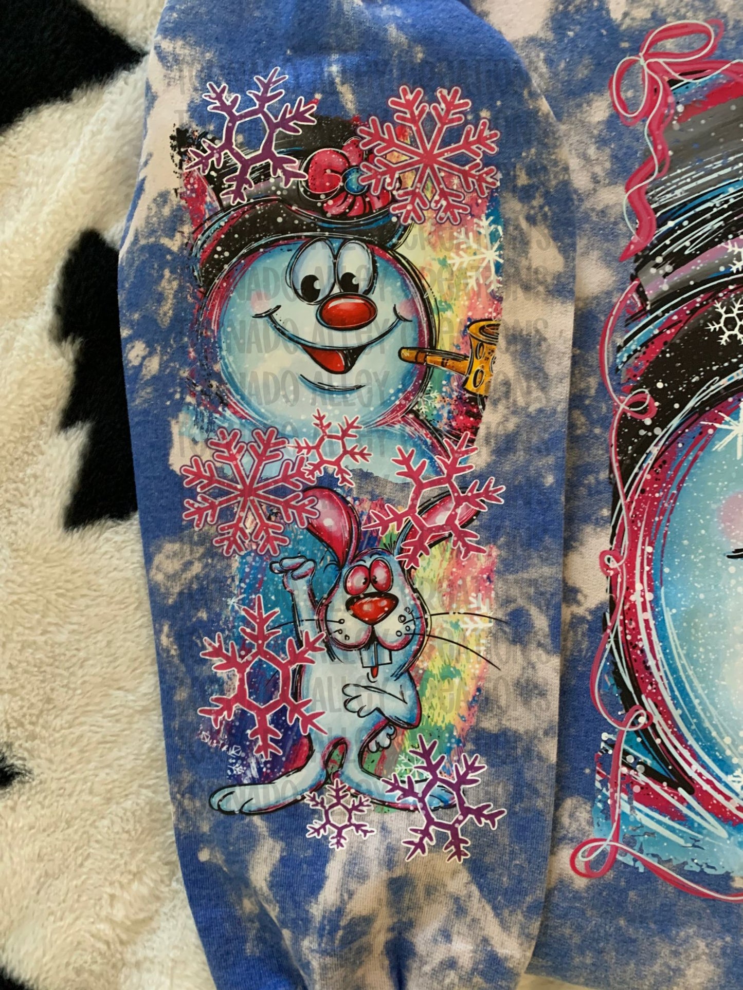 Brushstroke Snowman Crewneck