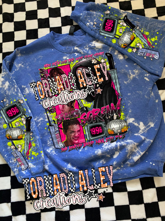 Spooky Neon Slasher Crewneck