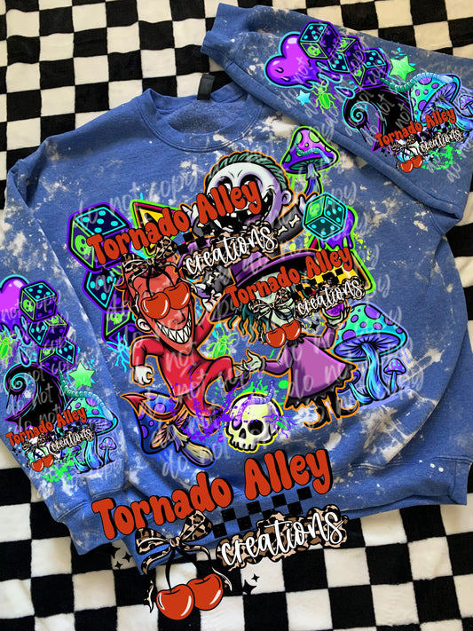 Neon Spooky Nightmares Crewneck