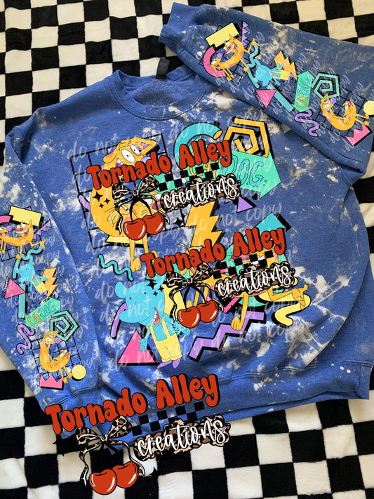 Retro Cat Dog Crewneck