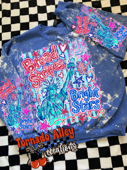 Broad Stripes Bright Stars Crewneck