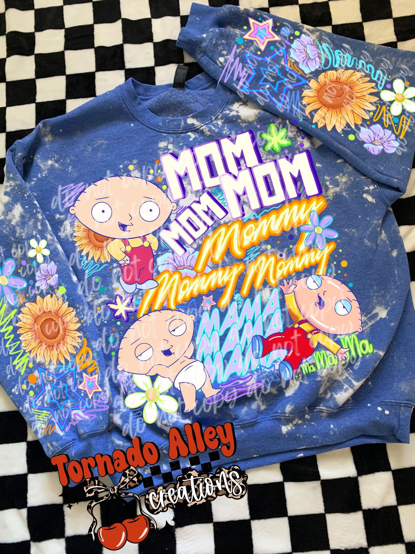 Mom Mom Mom Crewneck