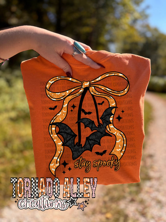 Stay Spooky Bow Tee