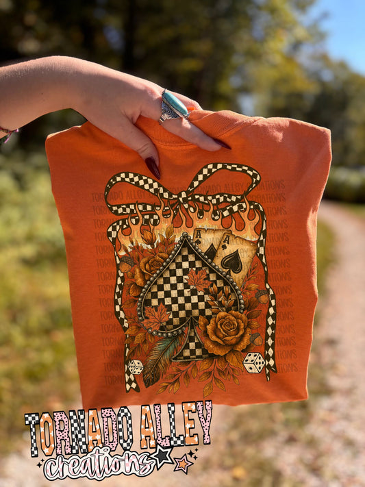 Western Fall Checkered Tee