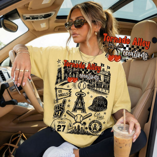 Los Angeles Baseball Tee