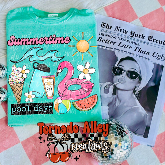 Summertime Pool Days Tee