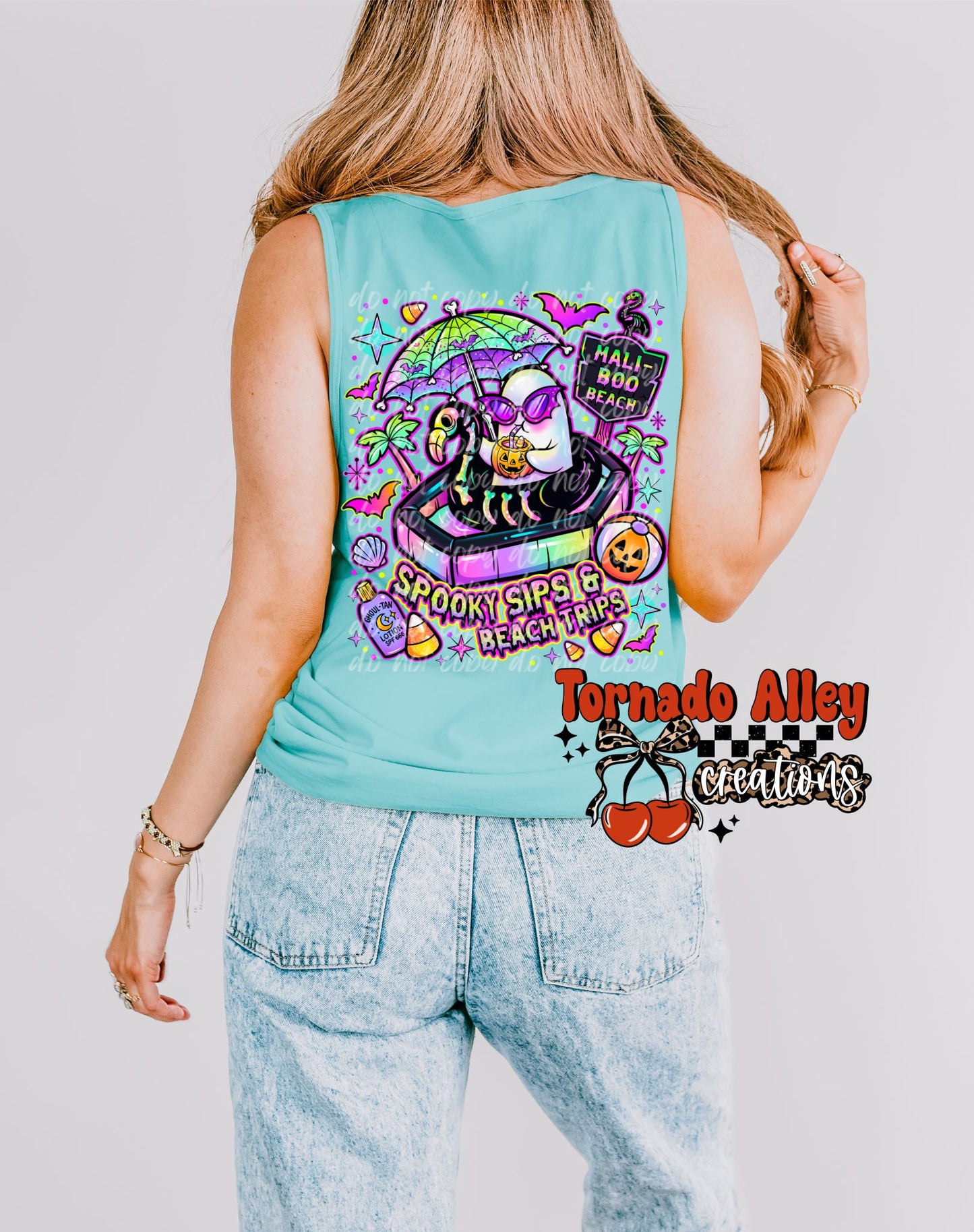 Spooky Sips Beach Trips Tank
