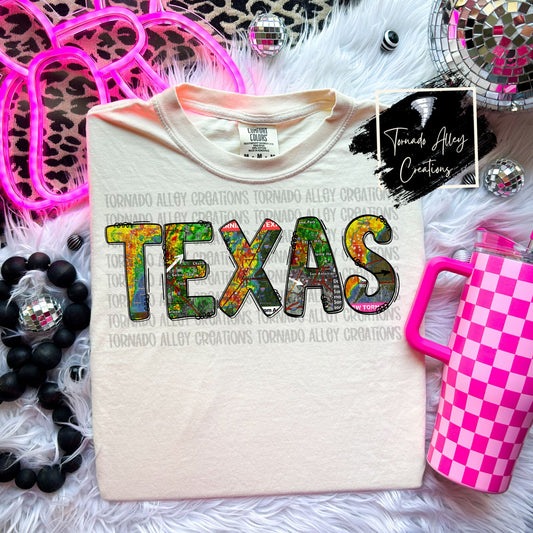 Texas Storm Map Tee