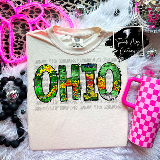 Ohio Storm Map Tee