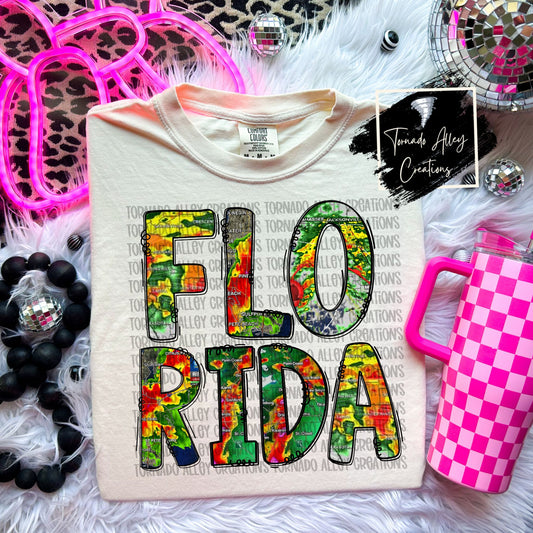 Florida Storm Map Tee