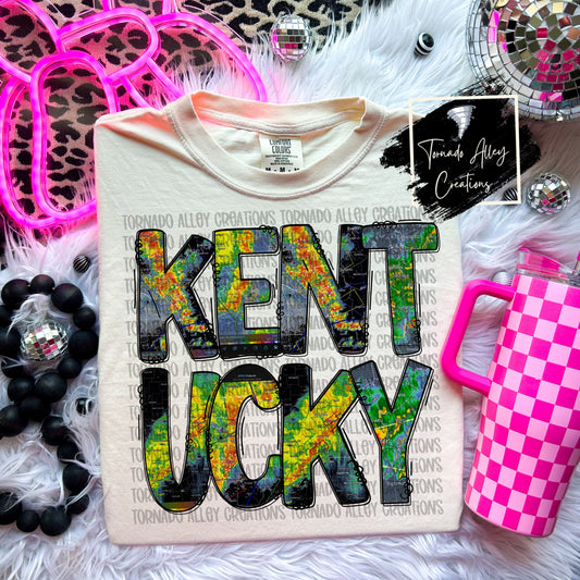 Kentucky Storm Map Tee