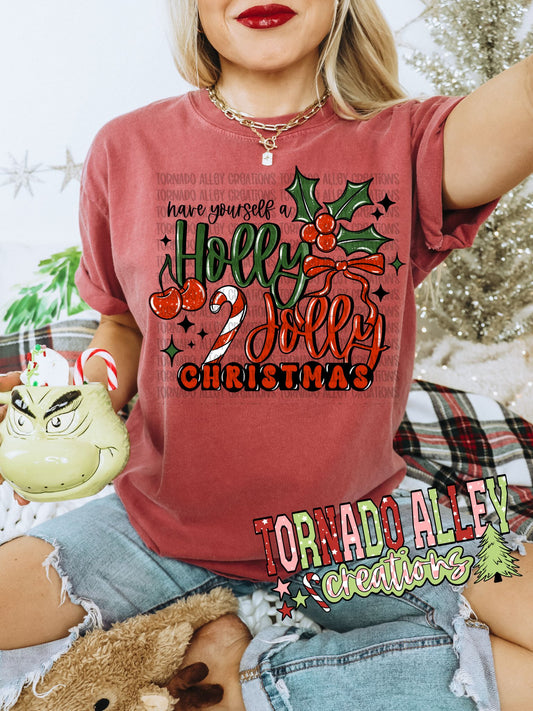 Holly Jolly Christmas Tee