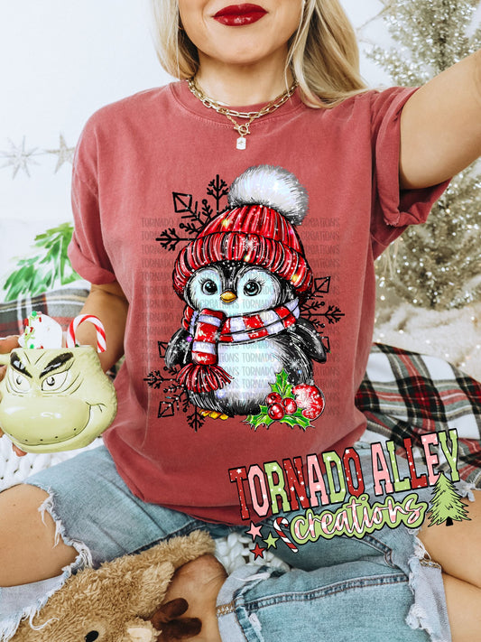 Snowflake Penguin Tee