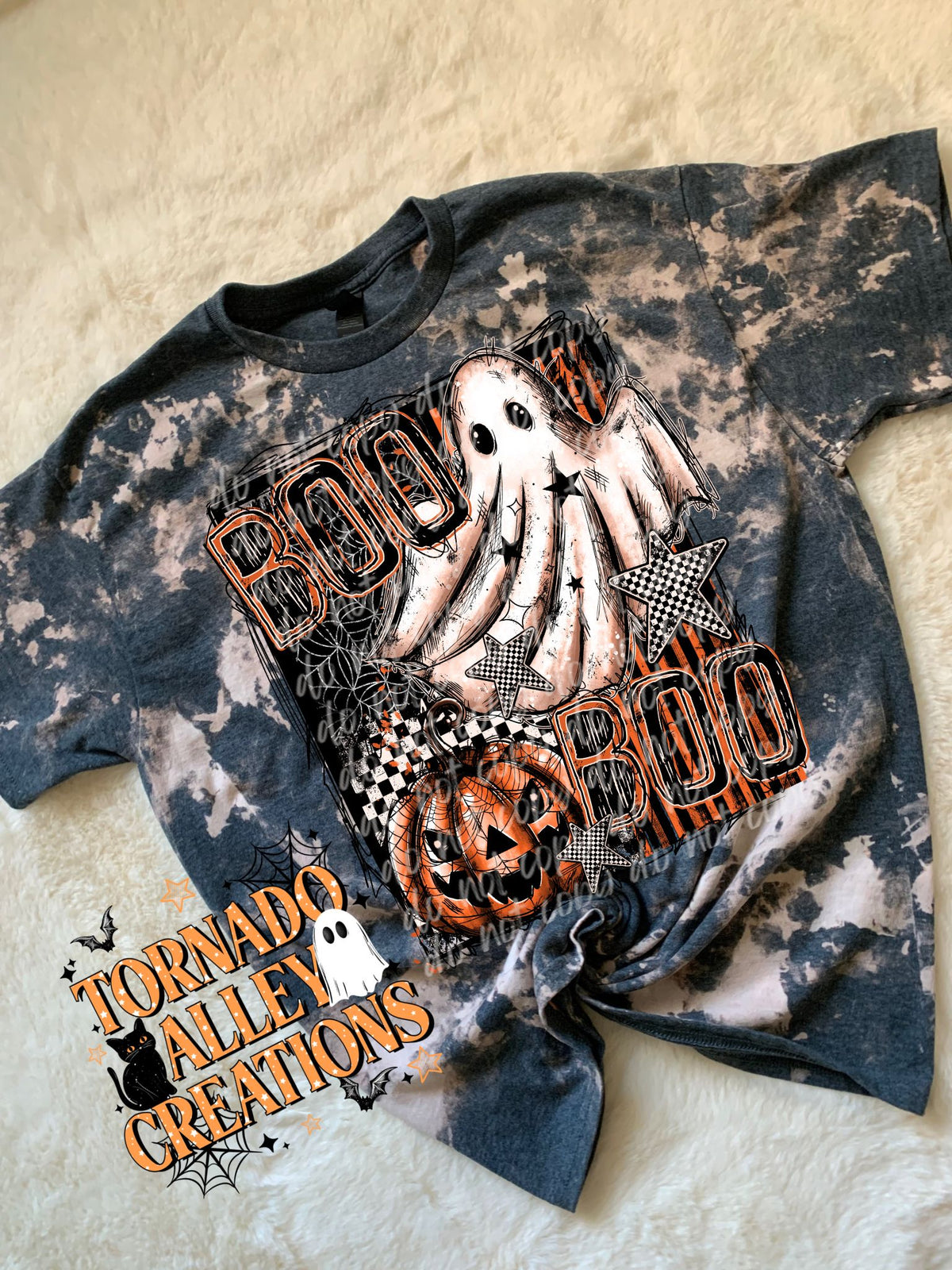 Boo Ghost Bleached Tee
