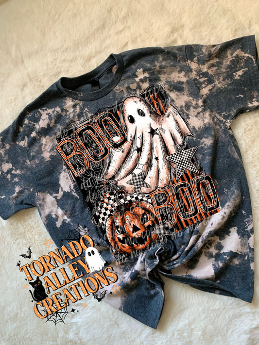 Boo Ghost Bleached Tee
