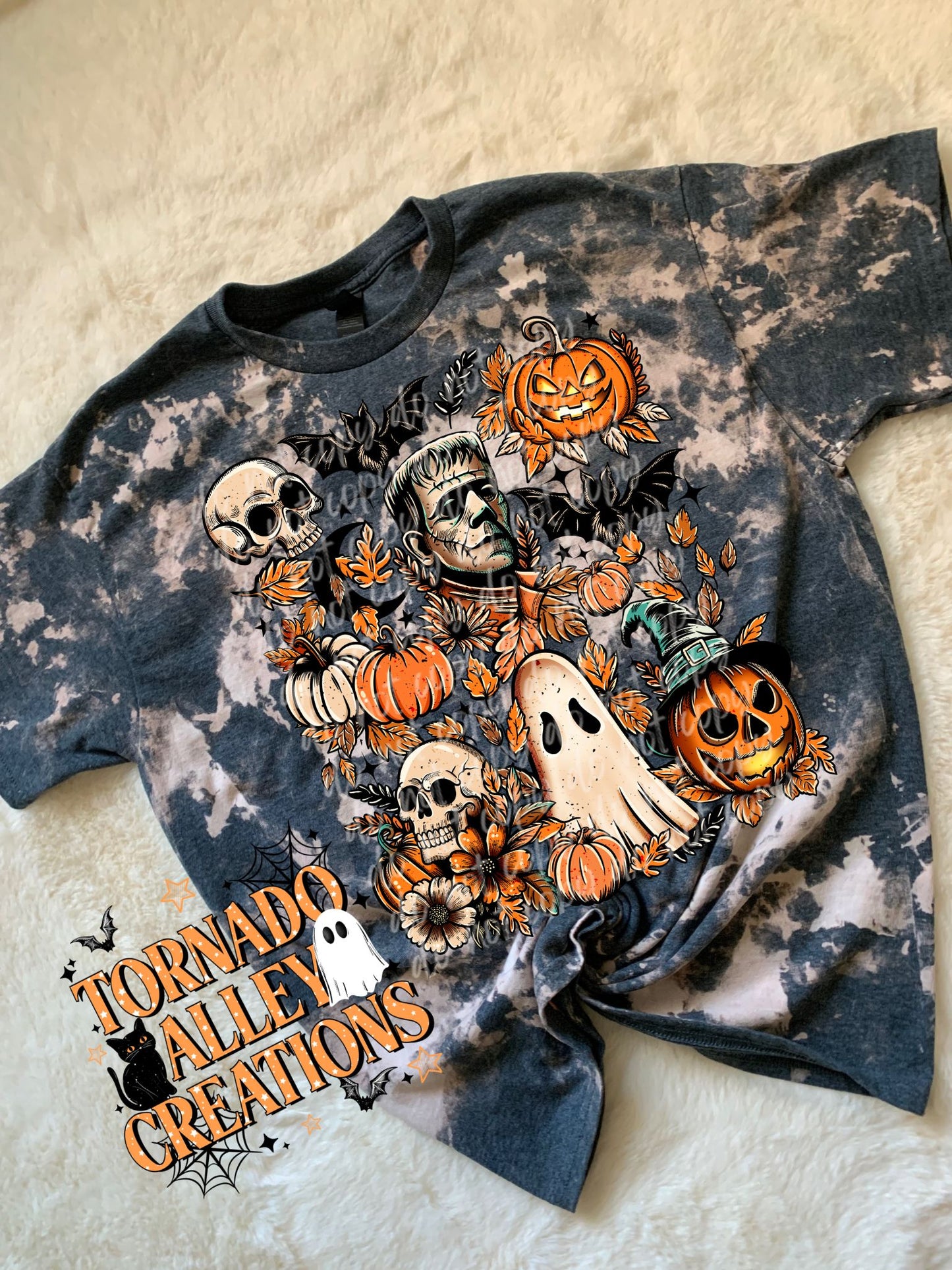 Spooky Frank Bleached Tee