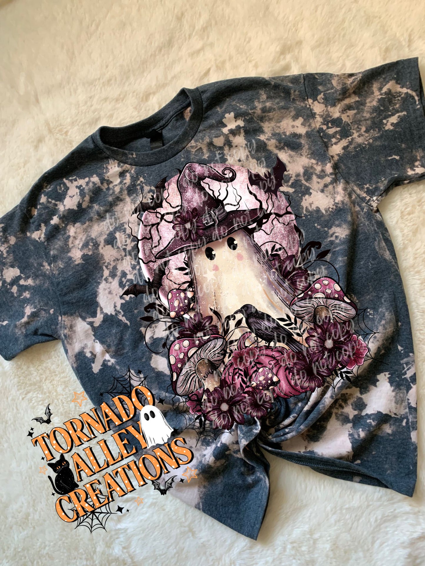Witchy Ghost Bleached Tee